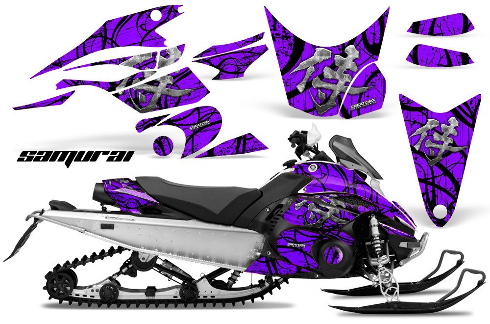 Yamaha FX Nytro 2010 Graphics Kit Samurai Black Purple